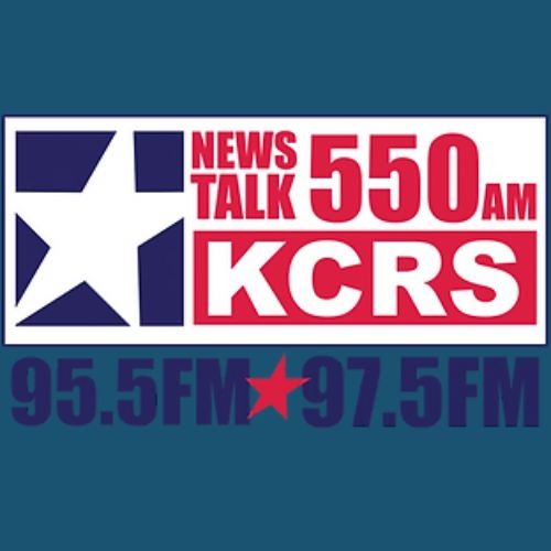 star with text that reads "News Talk 550am KCRS"