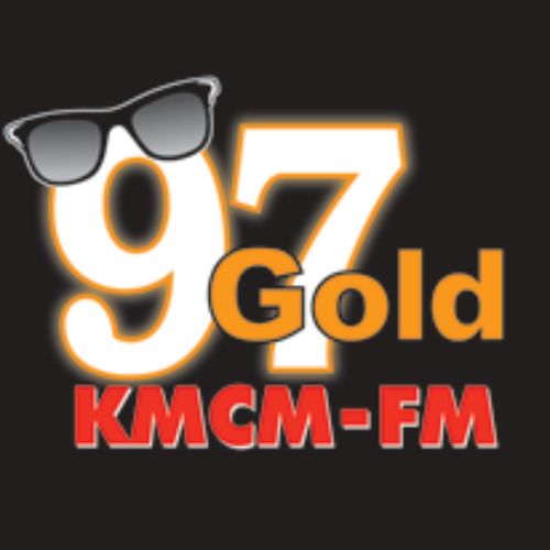 text that reads "97 Gold, KMCM-FM"